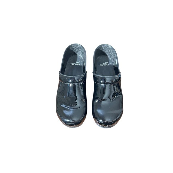 Dansko Professional Unisex Clogs Black Patent Leather Work Shiny EU Sz 43 Nurse - Picture 3 of 14